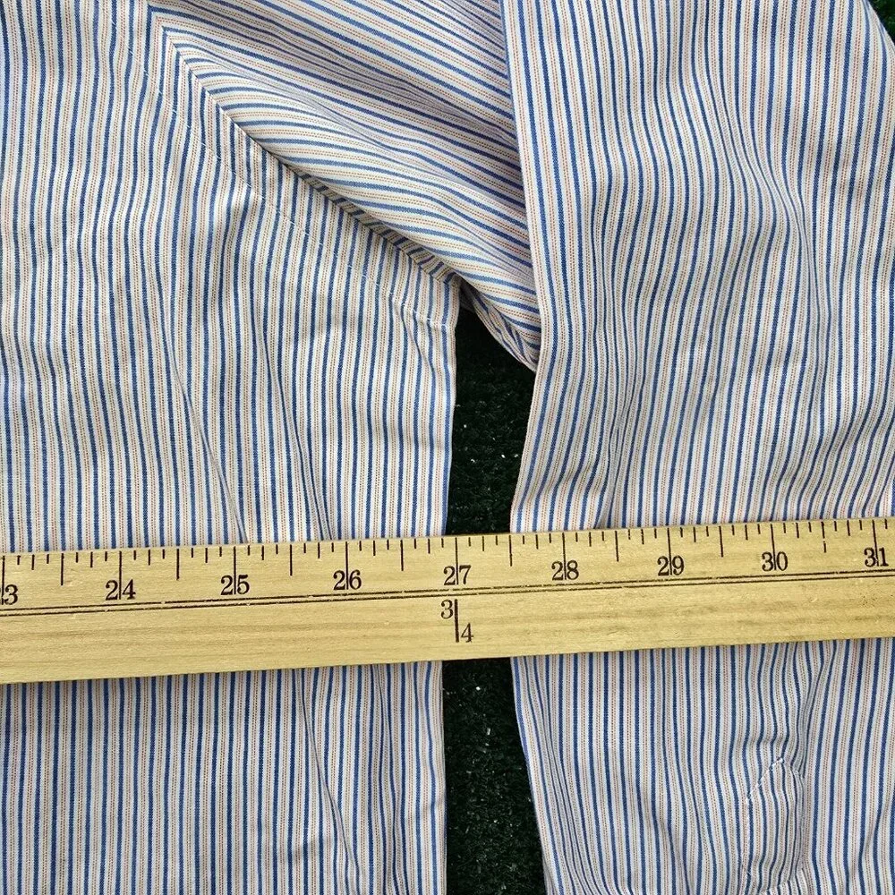 Untuckit Shirt Mens 3XL Striped Button‎ Down Long Sleeve Preppy Work Casual